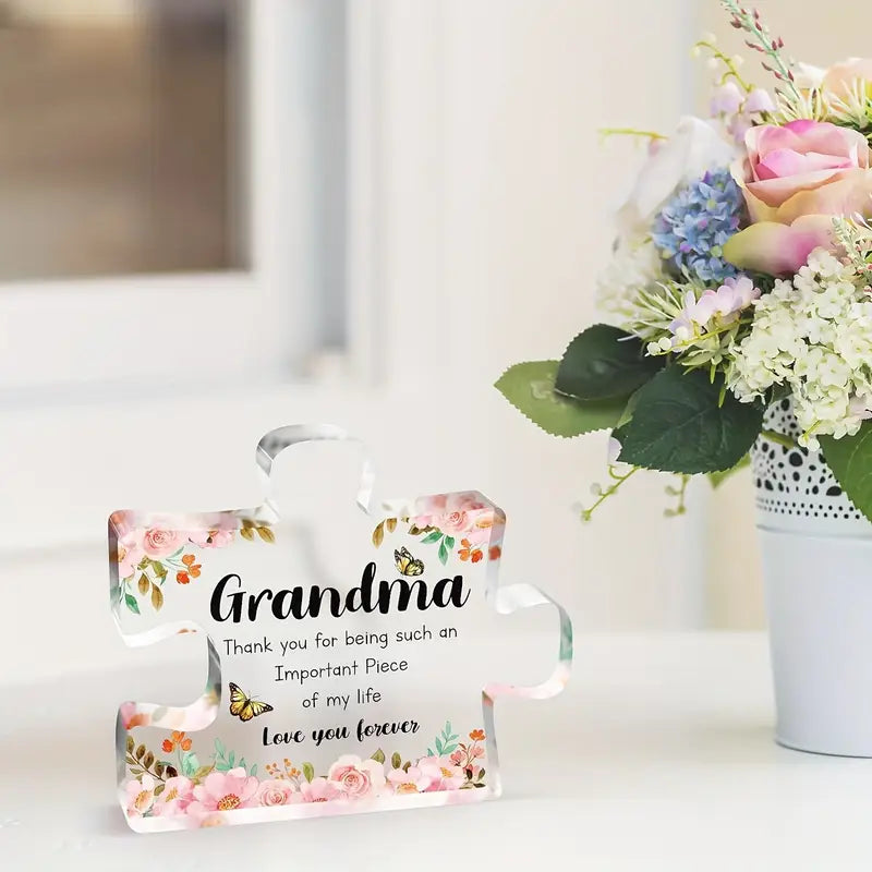 Acrylic Puzzle Piece - Grandma