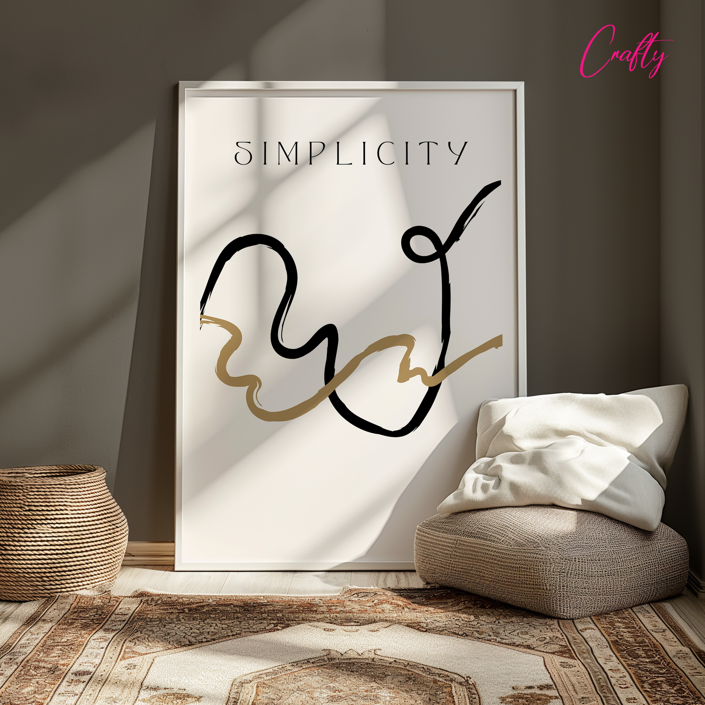 Boho Abstract Art Simplicity