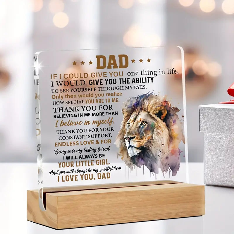 Dad, My Greatest Hero - Acrylic Plaque