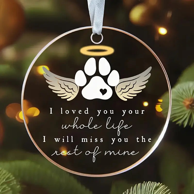 Round Pet Memorial Hanging Ornament