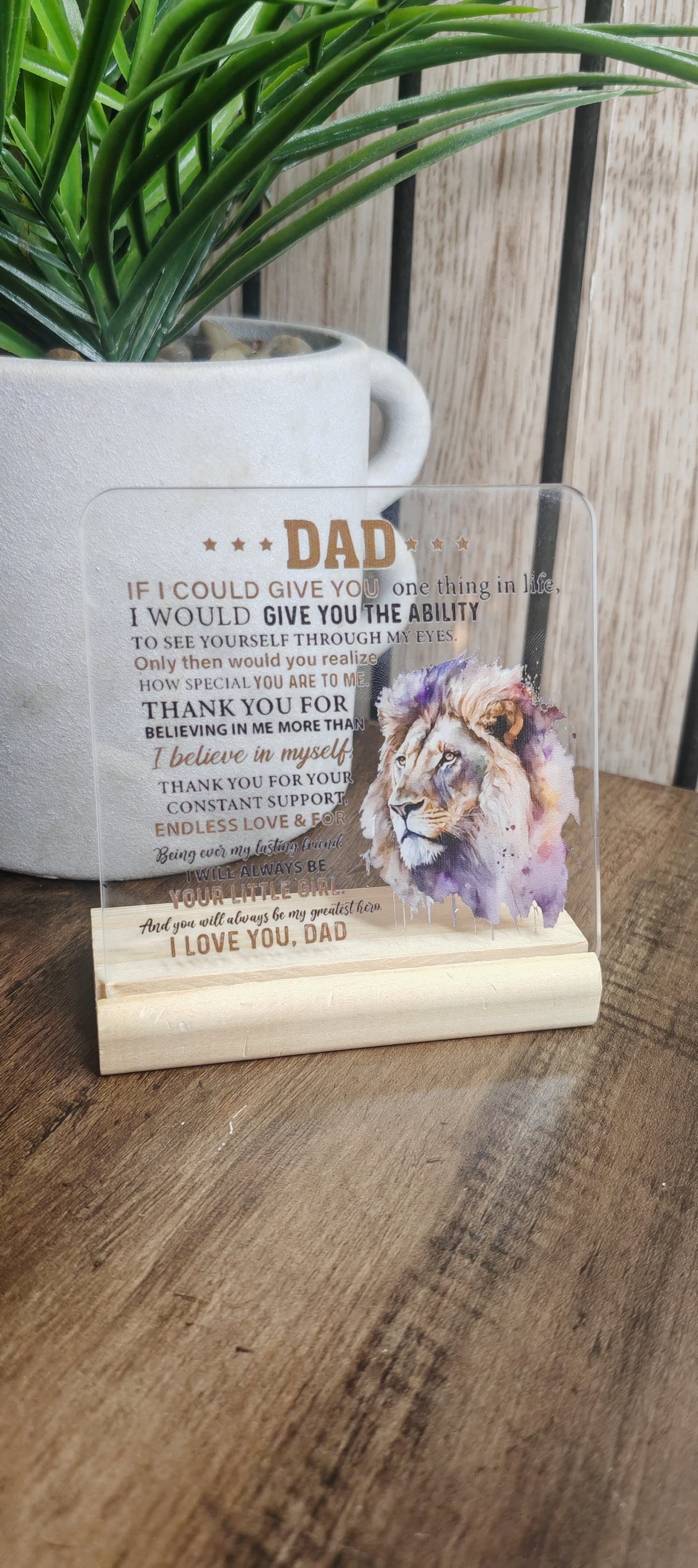 Dad, My Greatest Hero - Acrylic Plaque