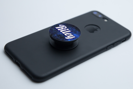 Blue Cosmic Personalised Pop Socket - Phone Grip
