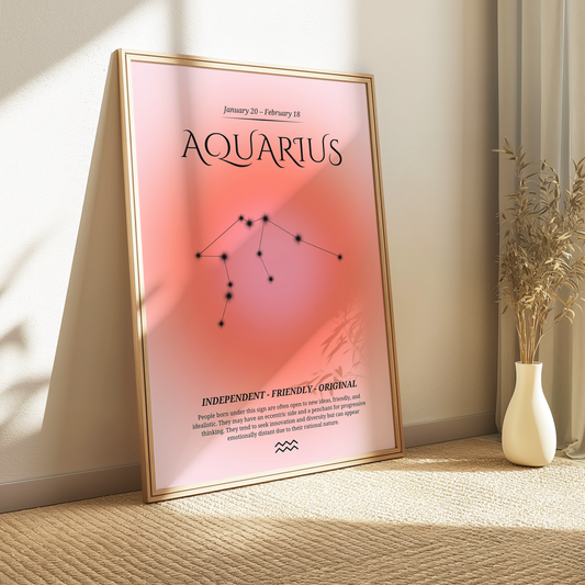 Aquarius Zodiac Print