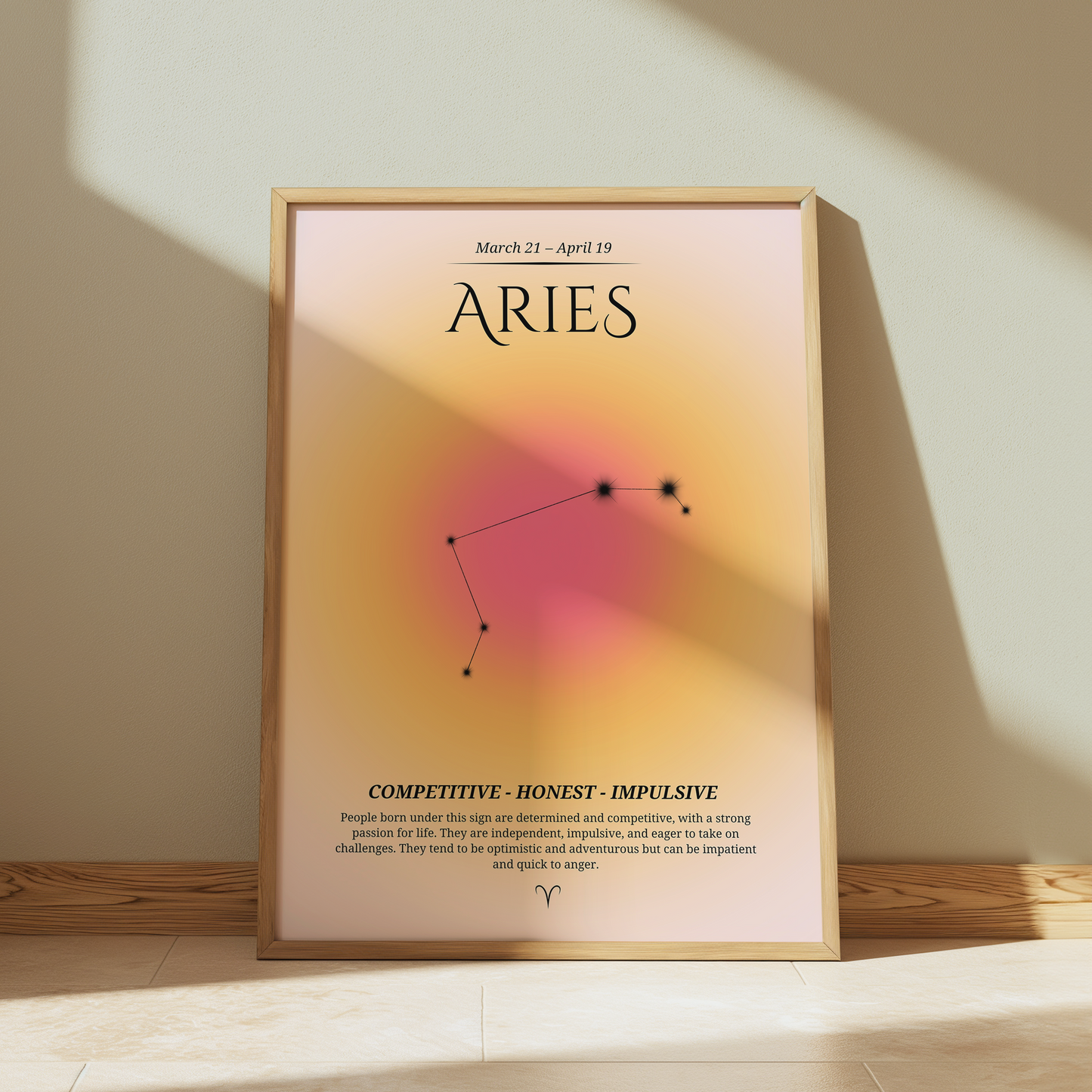 Aries Zodiac Print