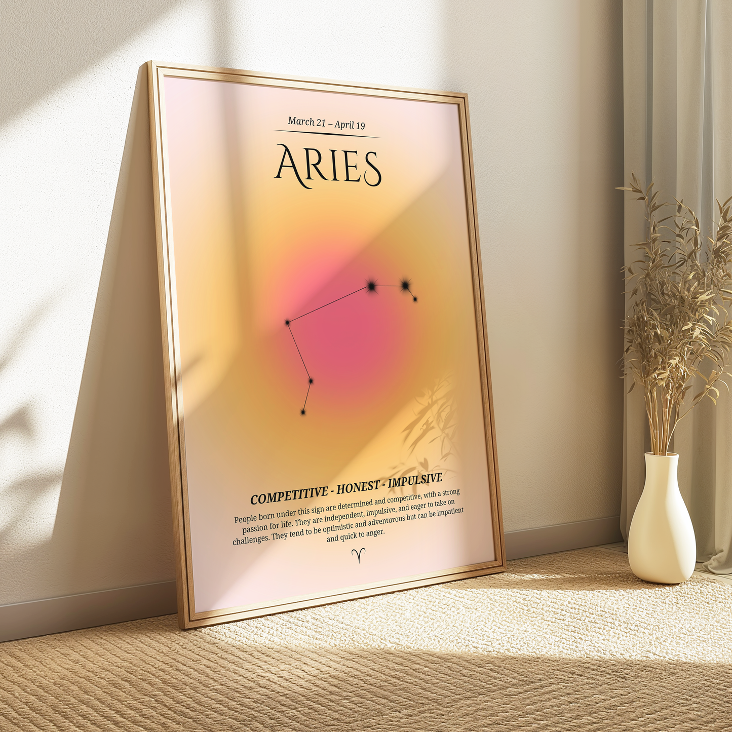 Aries Zodiac Print