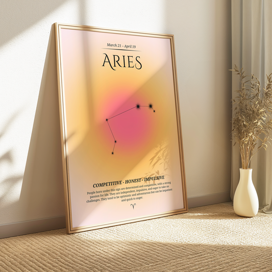 Aries Zodiac Print