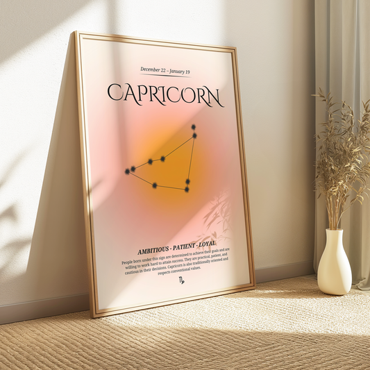 Capricorn Zodiac Print