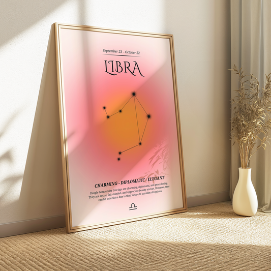 Libra Zodiac Print