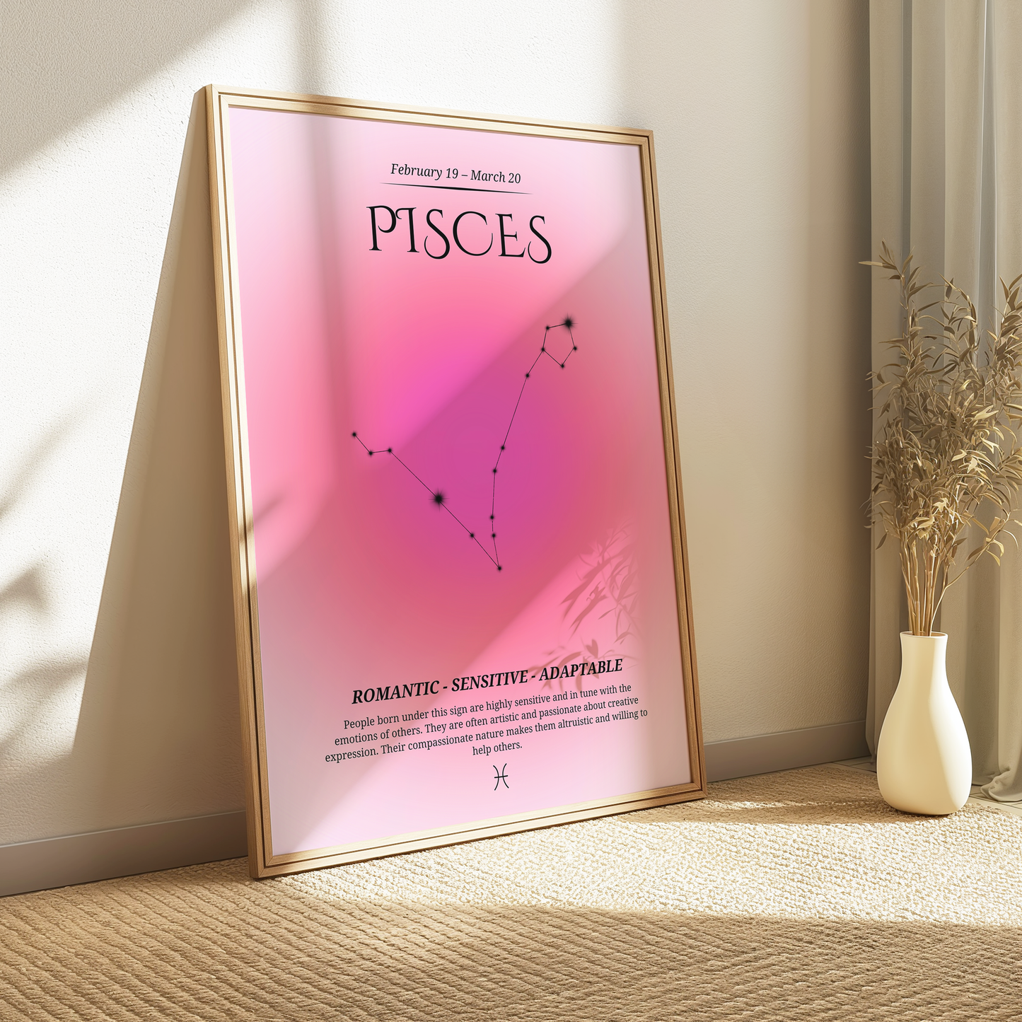 Pisces Zodiac Print