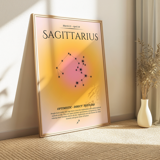 Sagittarius Zodiac Print